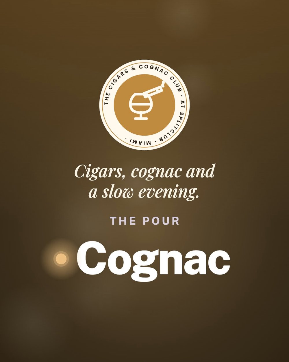 The Cigars & Cognac Club at SplitClub: Cigars, cognac and a slow evening.