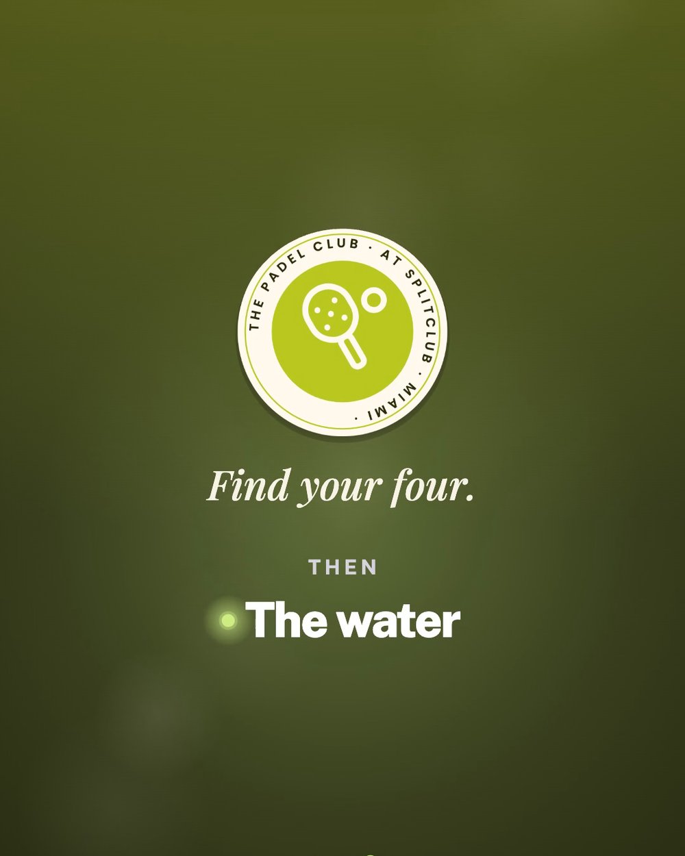 The Padel Club at SplitClub: Find your four.