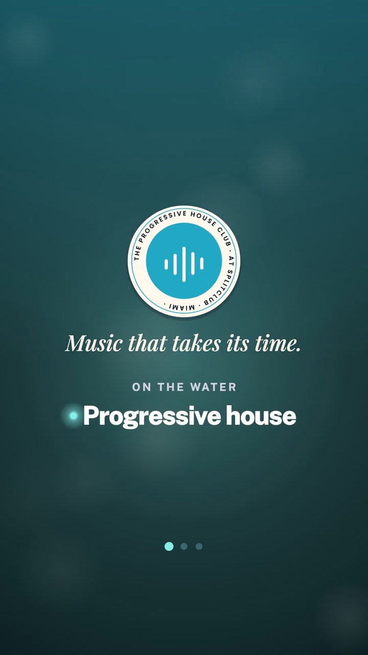 The Progressive House Club at SplitClub, Miami. Music that takes its time.