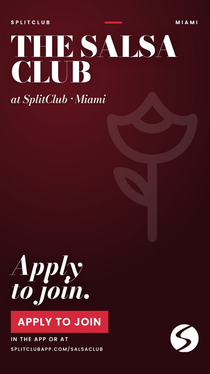 The Salsa Club at SplitClub, Miami. Apply to join.