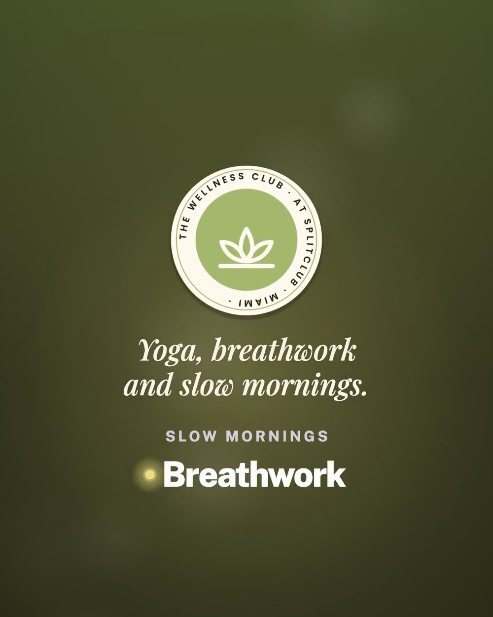 The Wellness Club at SplitClub: Breathwork, cold plunges and slow mornings.